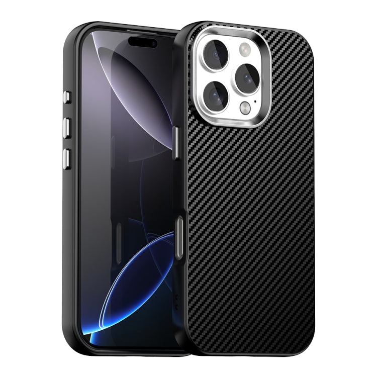 Custodia in fibra di carbonio per iPhone 16 Pro Max