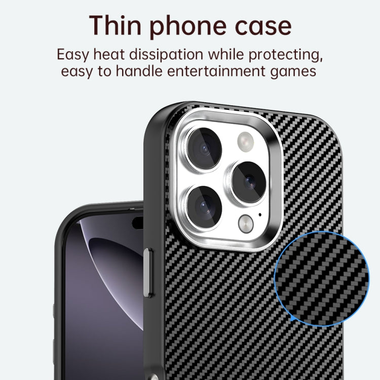 Custodia in fibra di carbonio per iPhone 16 Pro Max
