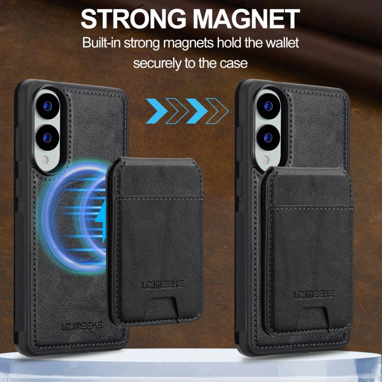 Custodia per telefono Magsafe con custodia RFID staccabile serie L3 LC.IMEEKE, For Samsung Galaxy S25 Edge 5G, For Samsung Galaxy S25 5G, For Samsung Galaxy S25+ 5G, For Samsung Galaxy S25 Ultra 5G
