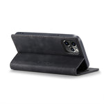 Custodia portafoglio in pelle con slot carte e supporto orizzonta