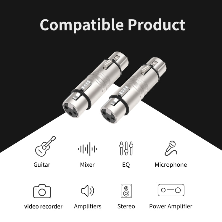 LZ1111 Adattatore XLR femmina-femmina a 3 pin, LZ1111