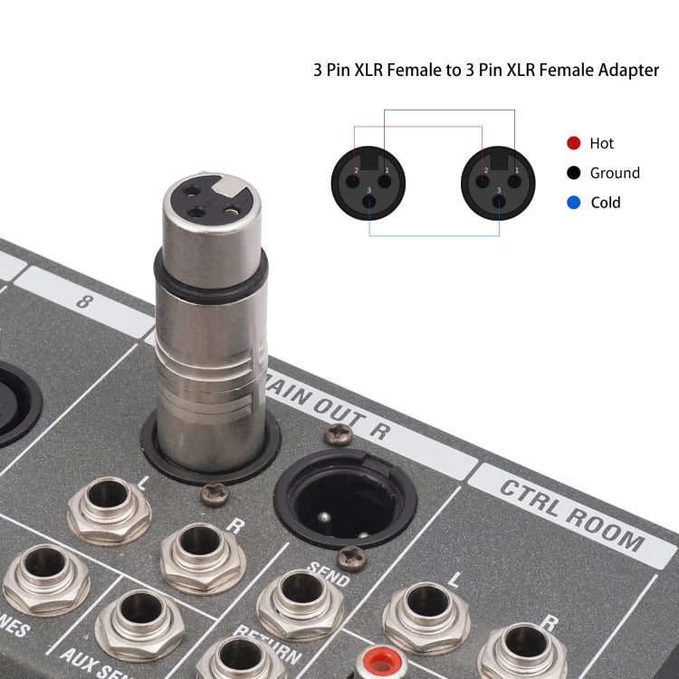 LZ1111 Adattatore XLR femmina-femmina a 3 pin, LZ1111