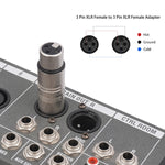 LZ1111 Adattatore XLR femmina-femmina a 3 pin, LZ1111