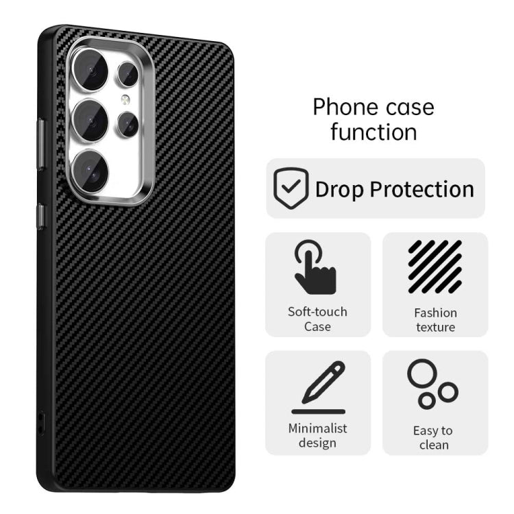 Custodia per telefono IMD in fibra di carbonio, For Samsung Galaxy S25 Ultra 5G, For Samsung Galaxy S24 FE 5G, For Samsung Galaxy S24+ 5G, For Samsung Galaxy S24 5G, For Samsung Galaxy S23 FE 5G, For Samsung Galaxy S23 Ultra 5G, For Samsung Galaxy S23+ 5G