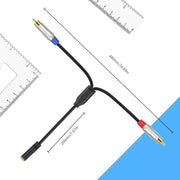 Cavo audio stereo 3,5 mm femmina a 2 RCA maschio 20 cm