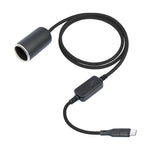 Cavo di alimentazione per presa accendisigari da auto tipo C da 5 V a 12 V con display di tensione, 0.3m, 1m