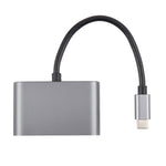 Adattatore USB-C 4 in 1 con Ethernet RJ45, 2 USB e PD