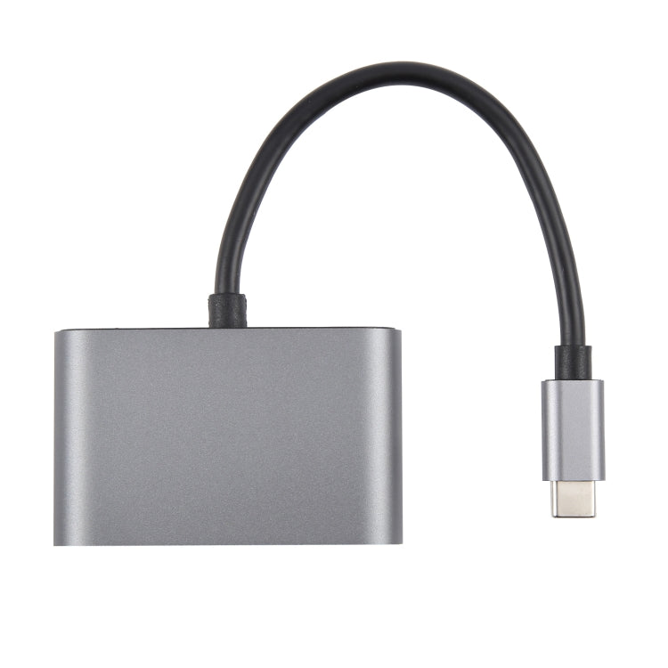Adattatore USB-C 4 in 1 con Ethernet RJ45, 2 USB e PD
