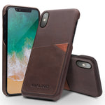 Custodia in pelle QIALINO per iPhone X e XS con slot carte