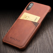 Custodia in pelle QIALINO per iPhone X/XS