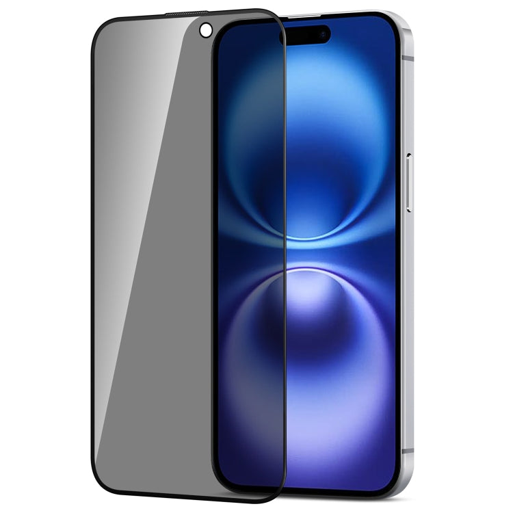 Pellicola in vetro temperato per la privacy a schermo intero JOYROOM Zero Sense Series 2.5D, For iPhone 16 Pro Max, For iPhone 16 Pro, For iPhone 16 Plus / 15 Plus, For iPhone 16 / 15