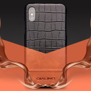 Custodia in pelle QIALINO per iPhone X/XS