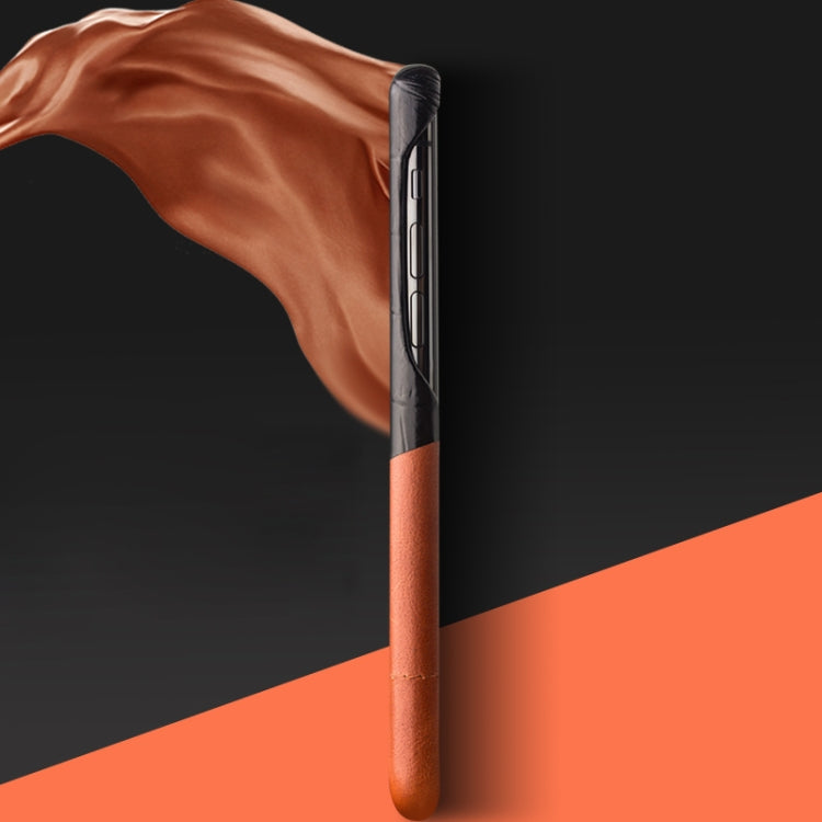 Custodia in pelle per iPhone X e XS con texture coccodrillo