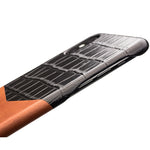 Custodia in pelle per iPhone X e XS con texture coccodrillo