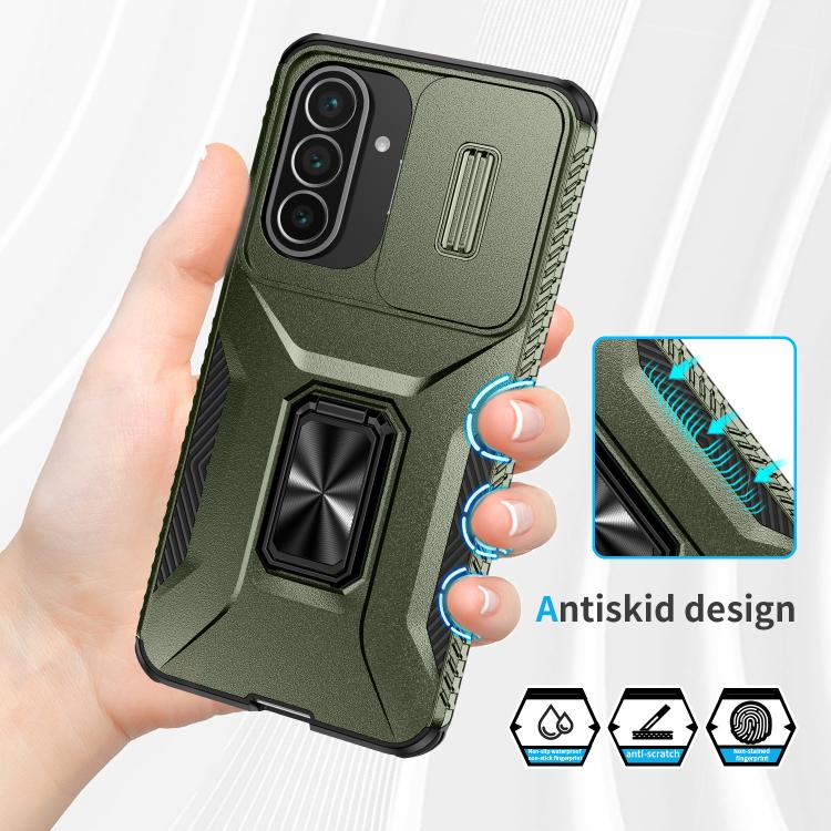 Custodia per telefono con supporto scorrevole Camshield, For Galaxy A57 5G, For Samsung Galaxy A36 / A37 / A56, For Galaxy A27 5G
