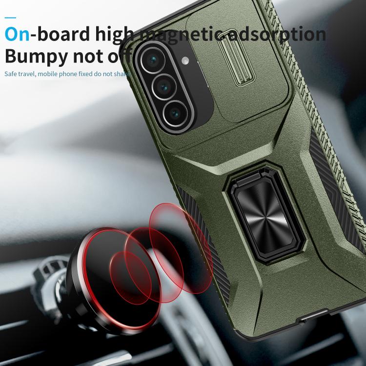 Custodia per telefono con supporto scorrevole Camshield, For Galaxy A57 5G, For Samsung Galaxy A36 / A37 / A56, For Galaxy A27 5G