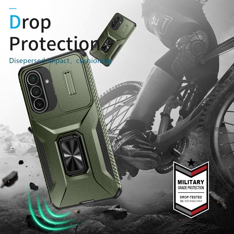 Custodia per telefono con supporto scorrevole Camshield, For Galaxy A57 5G, For Samsung Galaxy A36 / A37 / A56, For Galaxy A27 5G