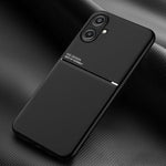 Custodia per telefono in TPU ibrida in PC magnetico con grana a strisce inclinate classica, For Samsung Galaxy A16 4G, For Samsung Galaxy A06 4G