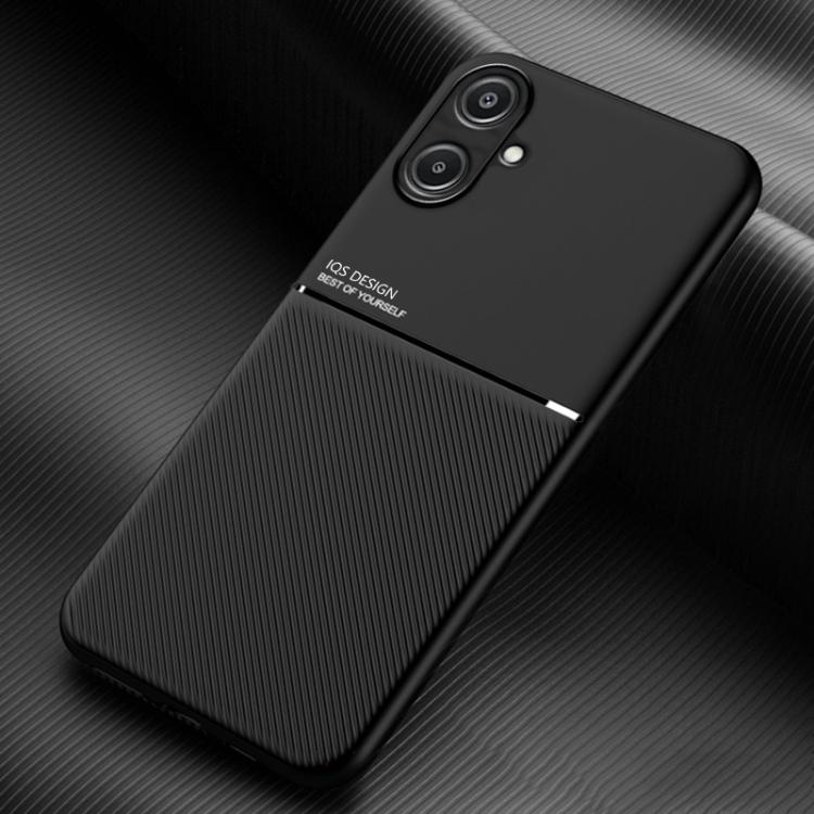 Custodia per telefono in TPU ibrida in PC magnetico con grana a strisce inclinate classica, For Samsung Galaxy A16 4G, For Samsung Galaxy A06 4G
