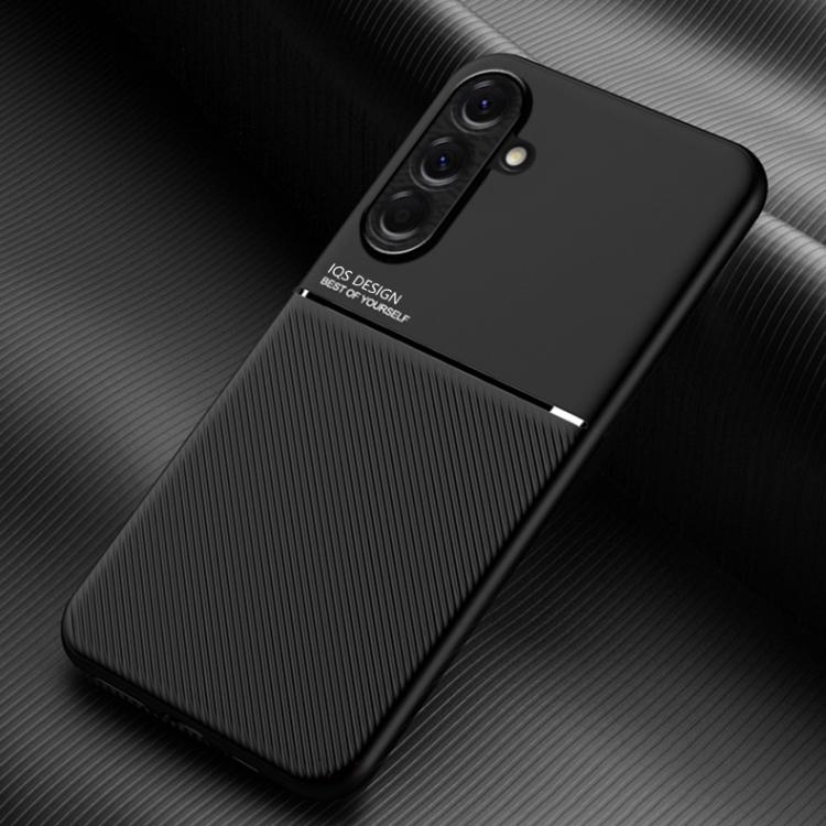 Custodia per telefono in TPU ibrida in PC magnetico con grana a strisce inclinate classica, For Samsung Galaxy A57 5G, For Samsung Galaxy A37 5G, For Samsung Galaxy A17 5G, For Samsung Galaxy A56 5G, For Samsung Galaxy A26 5G, For Samsung Galaxy A36