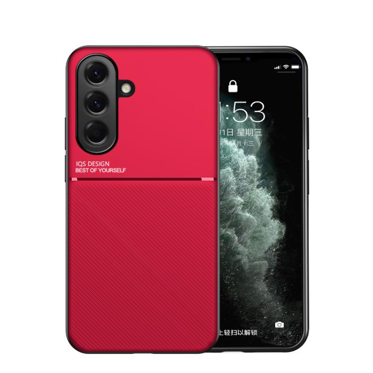 Custodia per telefono in TPU ibrida in PC magnetico con grana a strisce inclinate classica, For Samsung Galaxy A57 5G, For Samsung Galaxy A37 5G, For Samsung Galaxy A17 5G, For Samsung Galaxy A56 5G, For Samsung Galaxy A26 5G, For Samsung Galaxy A36