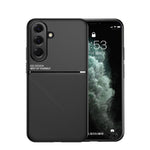 Custodia per telefono in TPU ibrida in PC magnetico con grana a strisce inclinate classica, For Samsung Galaxy A57 5G, For Samsung Galaxy A37 5G, For Samsung Galaxy A17 5G, For Samsung Galaxy A56 5G, For Samsung Galaxy A26 5G, For Samsung Galaxy A36