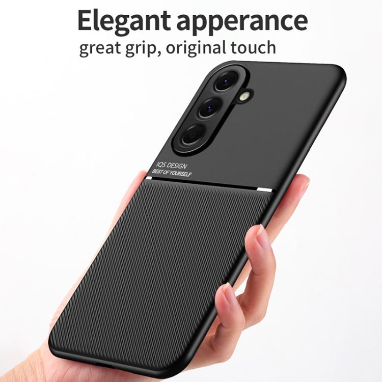 Custodia per telefono in TPU ibrida in PC magnetico con grana a strisce inclinate classica, For Samsung Galaxy A57 5G, For Samsung Galaxy A37 5G, For Samsung Galaxy A17 5G, For Samsung Galaxy A56 5G, For Samsung Galaxy A26 5G, For Samsung Galaxy A36