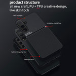 Custodia per telefono in TPU ibrida in PC magnetico con grana a strisce inclinate classica, For Samsung Galaxy A57 5G, For Samsung Galaxy A37 5G, For Samsung Galaxy A17 5G, For Samsung Galaxy A56 5G, For Samsung Galaxy A26 5G, For Samsung Galaxy A36