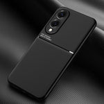 Custodia per telefono in TPU ibrida in PC magnetico con grana a strisce inclinate classica, For Samsung Galaxy S26+ 5G, For Samsung Galaxy S26 Ultra 5G, For Samsung Galaxy S26 5G, For Samsung Galaxy S25 Edge 5G, For Samsung Galaxy S25 5G               ...