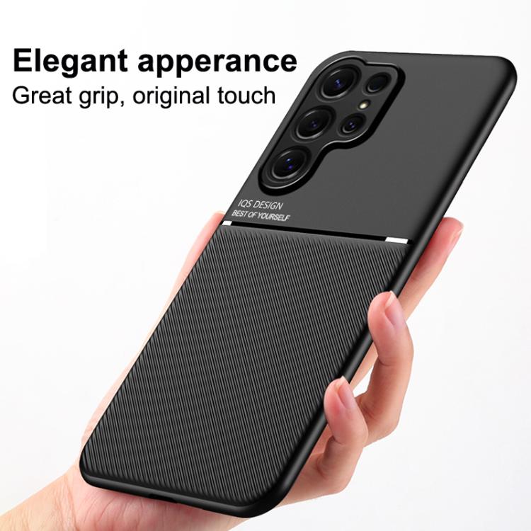 Custodia per telefono in TPU ibrida in PC magnetico con grana a strisce inclinate classica, For Samsung Galaxy S26+ 5G, For Samsung Galaxy S26 Ultra 5G, For Samsung Galaxy S26 5G, For Samsung Galaxy S25 Edge 5G, For Samsung Galaxy S25 5G               ...