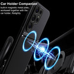 Custodia per telefono in TPU ibrida in PC magnetico con grana a strisce inclinate classica, For Samsung Galaxy S26+ 5G, For Samsung Galaxy S26 Ultra 5G, For Samsung Galaxy S26 5G, For Samsung Galaxy S25 Edge 5G, For Samsung Galaxy S25 5G               ...