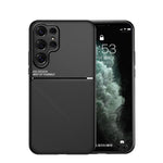 Custodia per telefono in TPU ibrida in PC magnetico con grana a strisce inclinate classica, For Samsung Galaxy S26+ 5G, For Samsung Galaxy S26 Ultra 5G, For Samsung Galaxy S26 5G, For Samsung Galaxy S25 Edge 5G, For Samsung Galaxy S25 5G               ...
