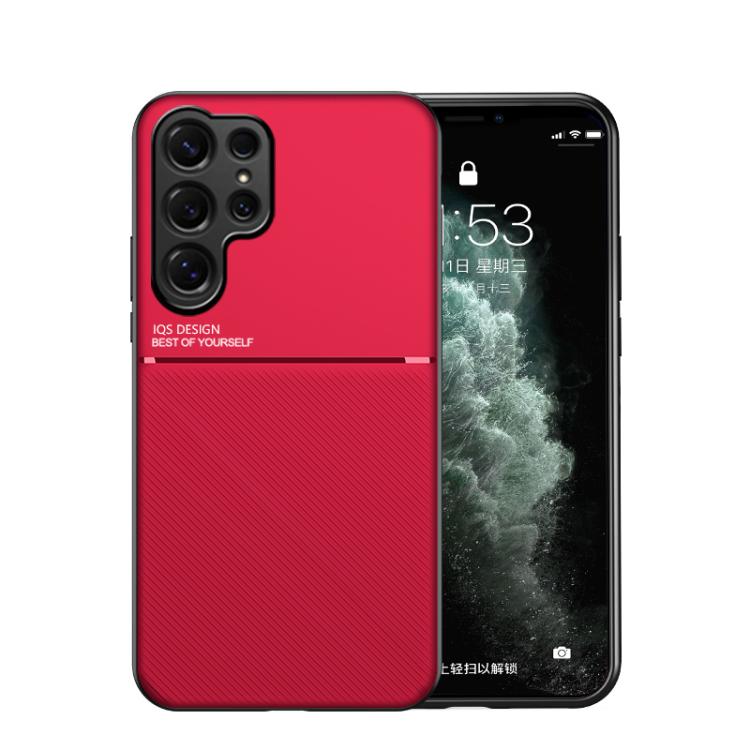 Custodia per telefono in TPU ibrida in PC magnetico con grana a strisce inclinate classica, For Samsung Galaxy S26+ 5G, For Samsung Galaxy S26 Ultra 5G, For Samsung Galaxy S26 5G, For Samsung Galaxy S25 Edge 5G, For Samsung Galaxy S25 5G               ...