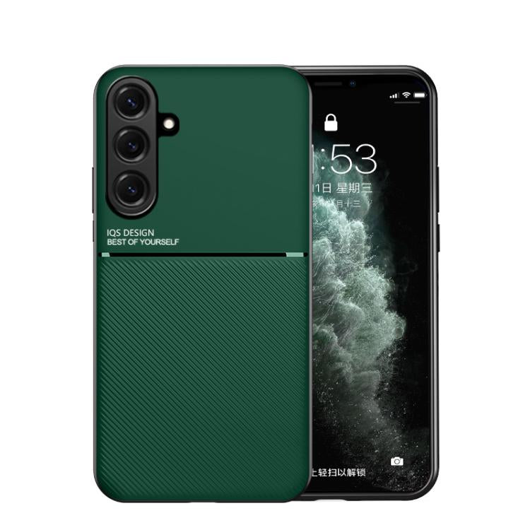 Custodia per telefono in TPU ibrida in PC magnetico con grana a strisce inclinate classica, For Samsung Galaxy S26+ 5G, For Samsung Galaxy S26 Ultra 5G, For Samsung Galaxy S26 5G, For Samsung Galaxy S25 Edge 5G, For Samsung Galaxy S25 5G               ...