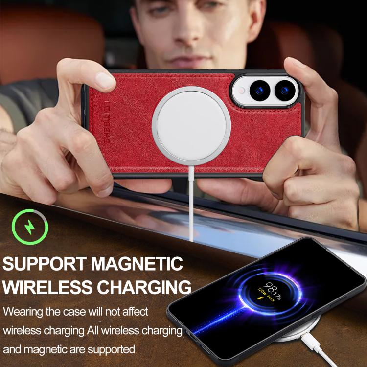 Custodia per telefono LC.IMEEKE 2 in 1 RFID Magsafe, For Samsung Galaxy S25 Edge 5G, For Samsung Galaxy S24 FE 5G, For Samsung Galaxy S24 Ultra 5G, For Samsung Galaxy S24+ 5G