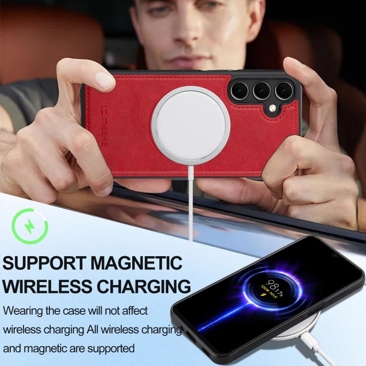 Custodia per telefono LC.IMEEKE 2 in 1 RFID Magsafe, For Samsung Galaxy A36 5G, For Samsung Galaxy A16 5G, For Samsung Galaxy A15 4G / 5G, For Samsung Galaxy A55 5G