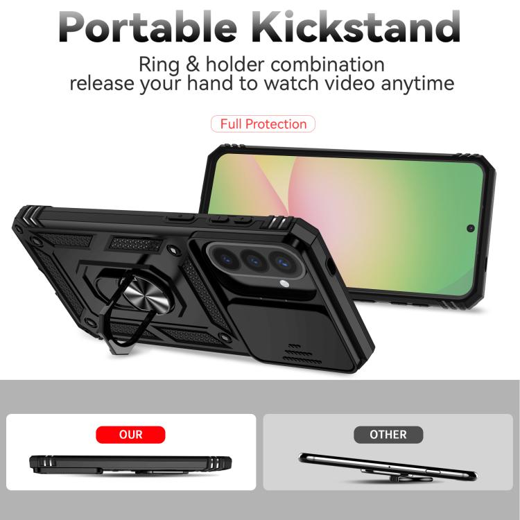 Custodia per telefono con supporto scorrevole Camshield, For Samsung Galaxy A57 5G, For Galaxy A27 5G