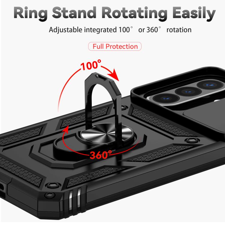 Custodia per telefono con supporto scorrevole Camshield, For Samsung Galaxy A57 5G, For Galaxy A27 5G