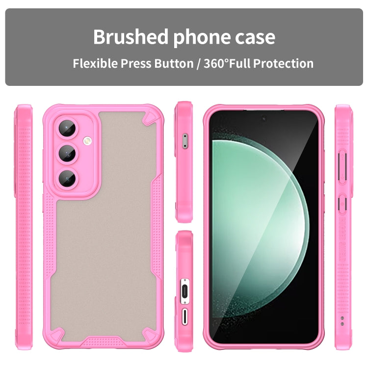 Custodia per telefono Armor Glaze PC Hybrid TPU, For Samsung Galaxy S24 FE 5G, For Samsung Galaxy S24 Ultra 5G, For Samsung Galaxy S24+ 5G, For Samsung Galaxy S24 5G