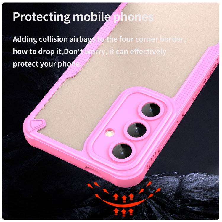 Custodia per telefono Armor Glaze PC Hybrid TPU, For Samsung Galaxy S24 FE 5G, For Samsung Galaxy S24 Ultra 5G, For Samsung Galaxy S24+ 5G, For Samsung Galaxy S24 5G