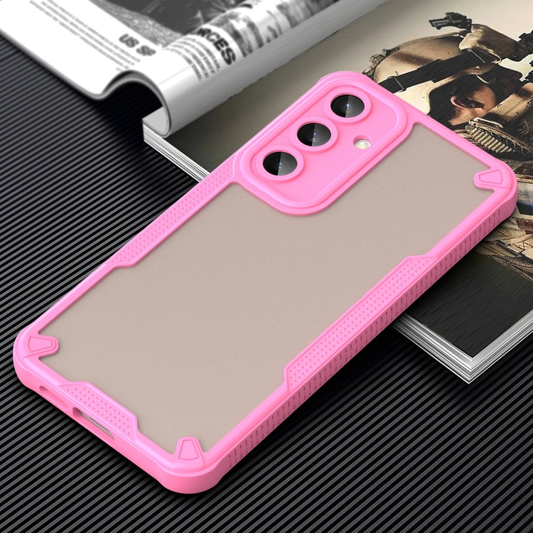 Custodia per telefono Armor Glaze PC Hybrid TPU, For Samsung Galaxy S24 FE 5G, For Samsung Galaxy S24 Ultra 5G, For Samsung Galaxy S24+ 5G, For Samsung Galaxy S24 5G