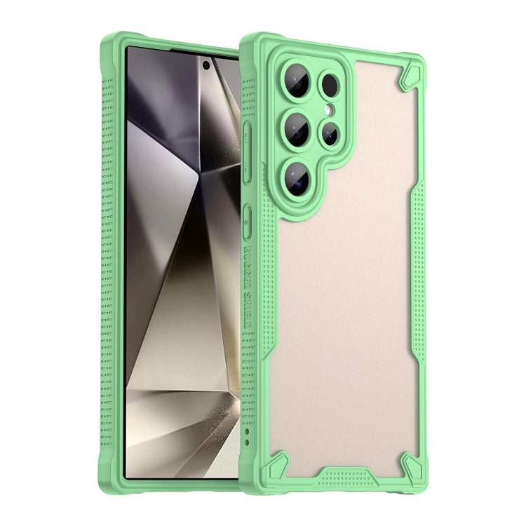 Custodia per telefono Armor Glaze PC Hybrid TPU, For Samsung Galaxy S24 FE 5G, For Samsung Galaxy S24 Ultra 5G, For Samsung Galaxy S24+ 5G, For Samsung Galaxy S24 5G