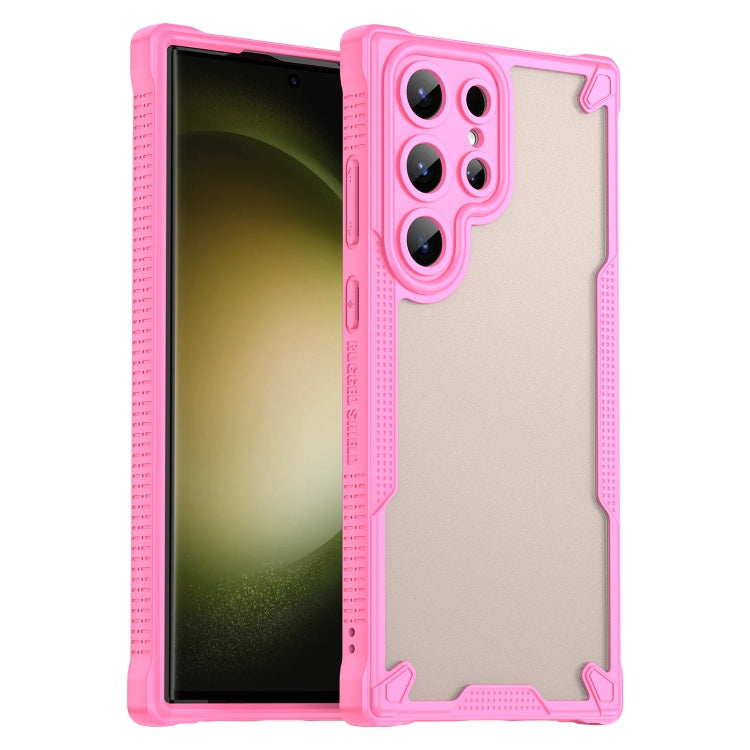 Custodia per telefono Armor Glaze PC Hybrid TPU, For Samsung Galaxy S23 Ultra 5G, For Samsung Galaxy S23+ 5G, For Samsung Galaxy S23 5G, For Samsung Galaxy S22 Ultra 5G
