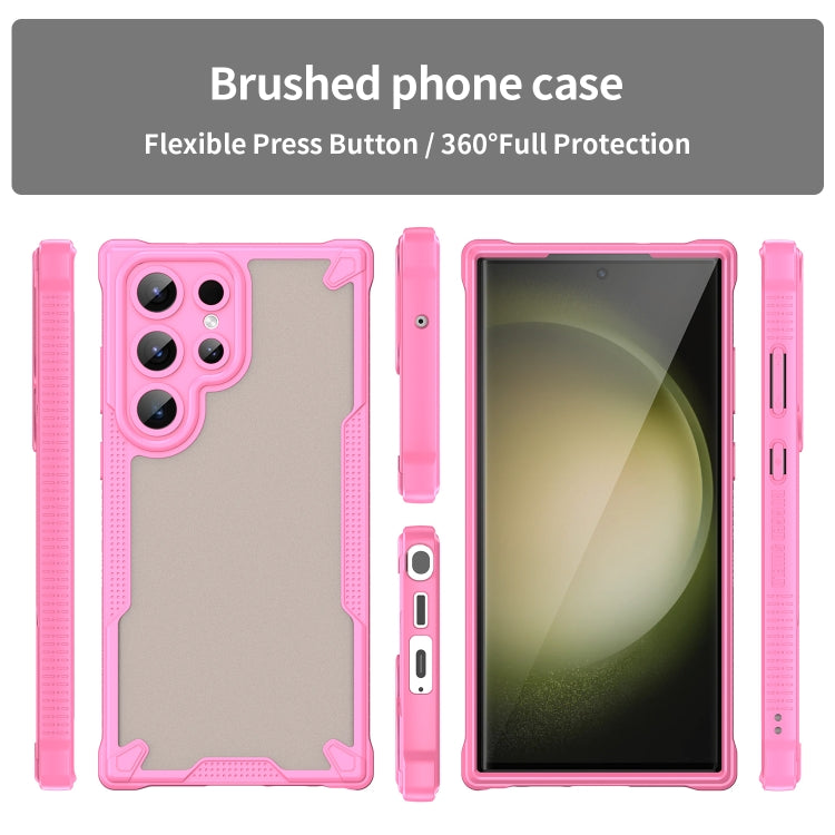 Custodia per telefono Armor Glaze PC Hybrid TPU, For Samsung Galaxy S23 Ultra 5G, For Samsung Galaxy S23+ 5G, For Samsung Galaxy S23 5G, For Samsung Galaxy S22 Ultra 5G
