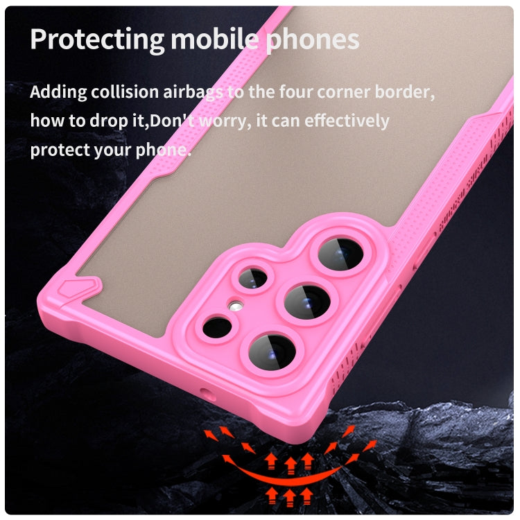 Custodia per telefono Armor Glaze PC Hybrid TPU, For Samsung Galaxy S23 Ultra 5G, For Samsung Galaxy S23+ 5G, For Samsung Galaxy S23 5G, For Samsung Galaxy S22 Ultra 5G