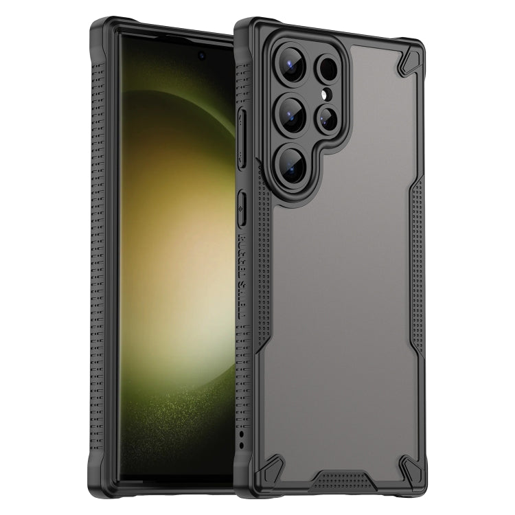 Custodia per telefono Armor Glaze PC Hybrid TPU, For Samsung Galaxy S23 Ultra 5G, For Samsung Galaxy S23+ 5G, For Samsung Galaxy S23 5G, For Samsung Galaxy S22 Ultra 5G