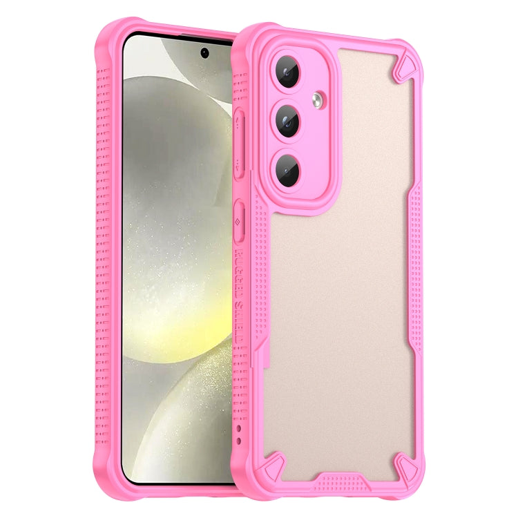 Custodia per telefono Armor Glaze PC Hybrid TPU, For Samsung Galaxy S24 FE 5G, For Samsung Galaxy S24 Ultra 5G, For Samsung Galaxy S24+ 5G, For Samsung Galaxy S24 5G