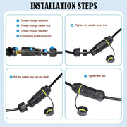 Connettore Ethernet CAT6 IP68 maschio-femmina RJ45 8P8C, CAT6 Ethernet Connector