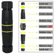 Accoppiatore Ethernet in rame puro schermato RJ45 Cat7 impermeabile IP68, Cat7 Ethernet Coupler