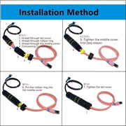 Accoppiatore Ethernet in rame puro schermato RJ45 Cat7 impermeabile IP68, Cat7 Ethernet Coupler